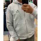 KAPUCNIS ZIPZÁRAS PULÓVER SZÜRKE M